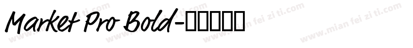 Market Pro Bold字体转换